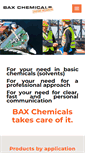 Mobile Screenshot of baxchemicals.com